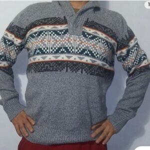 American Eagle Outfitters Mens Fair Isle Sweater
